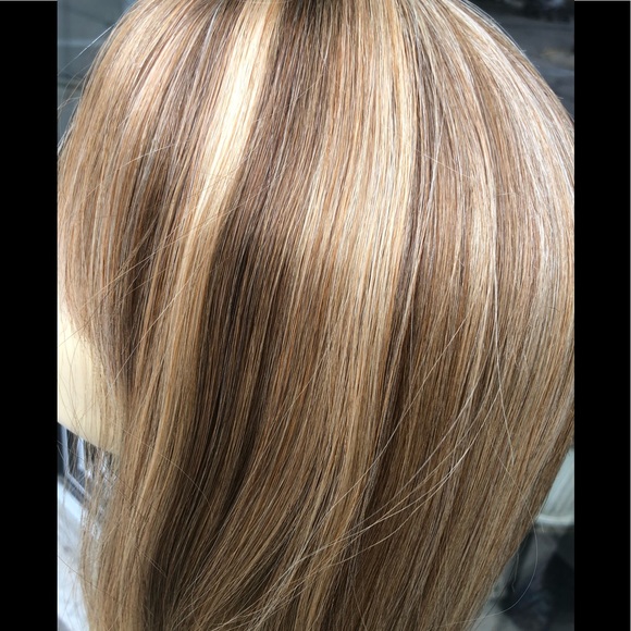 Human hair Bangs Wig 2216 Blonde Mix 2020 - Picture 2 of 8